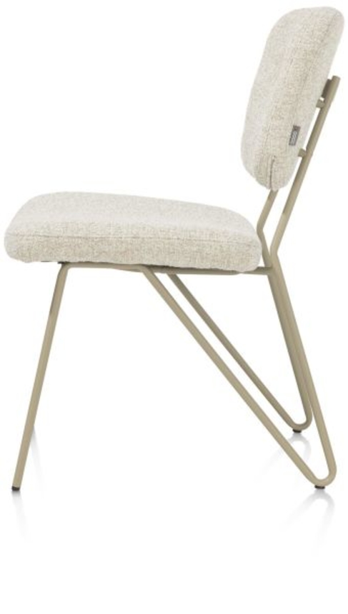 XOOON June, Stuhl + Taschenfederkern - Gestell RAL 7034 - grau-grün - Stoff Luton - Grün - 4