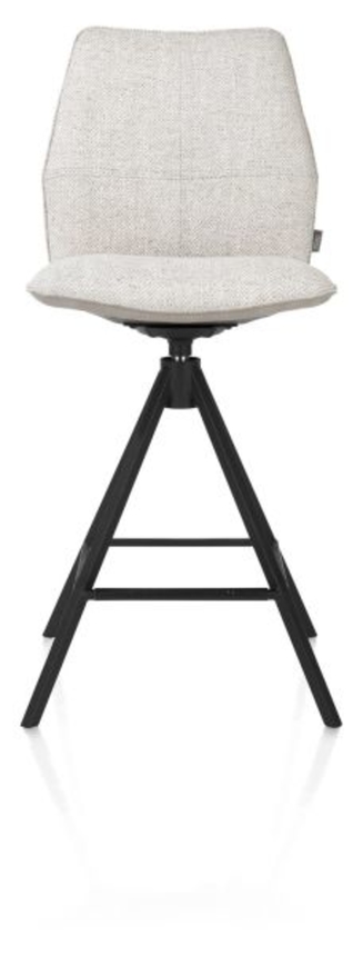 XOOON Franky, Tresenstuhl - drehbares Metallgestell - Schwarz/ Anthrazit, Blau, Braun, Grau, Gruen, Orange, Pink, Rot, Taupe, Weiss, Gelb - 1