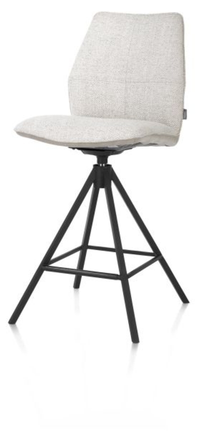 XOOON Franky, Tresenstuhl - drehbares Metallgestell - Schwarz/ Anthrazit, Blau, Braun, Grau, Gruen, Orange, Pink, Rot, Taupe, Weiss, Gelb - 2