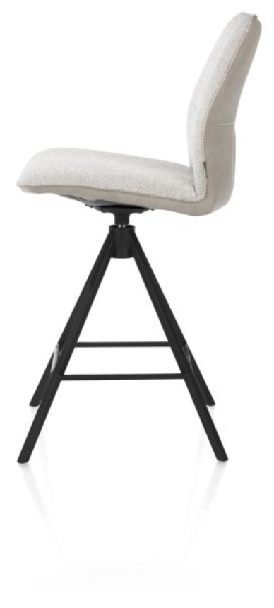 XOOON Franky, Tresenstuhl - drehbares Metallgestell - Schwarz/ Anthrazit, Blau, Braun, Grau, Gruen, Orange, Pink, Rot, Taupe, Weiss, Gelb - 4