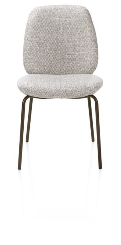 XOOON Fae, Stuhl - 4 Fußen - steelbrown - Stoff Bellini - Kiesel - 1
