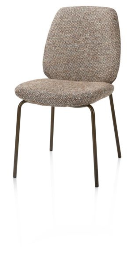 XOOON Fae, Stuhl - 4 Fußen - steelbrown - Stoff Bellini - Kupfer - 2