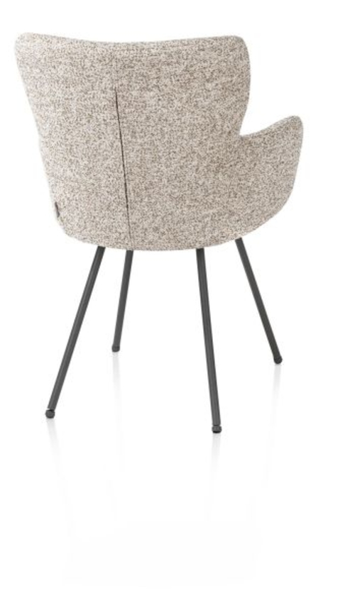 XOOON Sage, Armlehnstuhl 4 Fußen graphit - Stoff Luton - Kupfer - 3