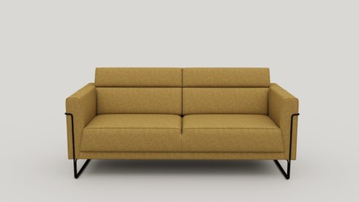 XOOON Fiskardo, 2,5-Sitzer - Stoff Vada - Ocker - 1