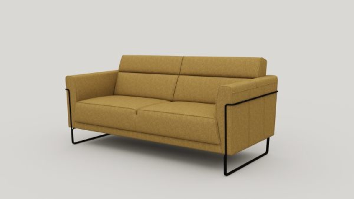 XOOON Fiskardo, 2,5-Sitzer - Stoff Vada - Ocker - 2