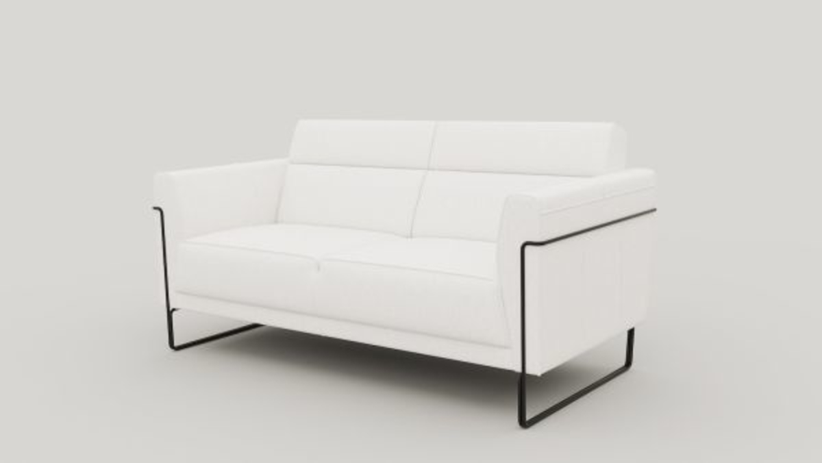 XOOON Fiskardo, 2-Sitzer - Stoff Vada - Elfenbein - 2