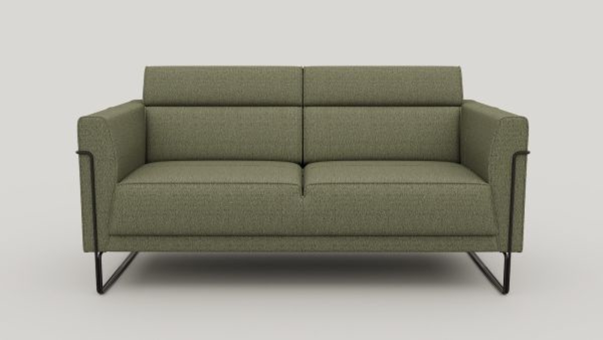 XOOON Fiskardo, 2-Sitzer - Stoff Vada - Moosgrün - 1