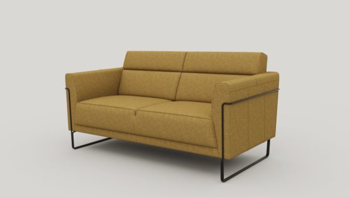 XOOON Fiskardo, 2-Sitzer - Stoff Vada - Ocker - 2