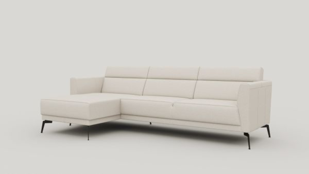 XOOON Fiskardo, Ecksofa links - Stoff Vada - Beige - 2