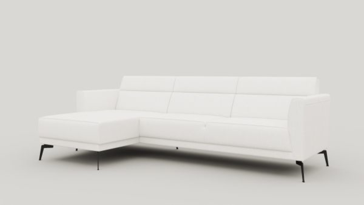 XOOON Fiskardo, Ecksofa links - Stoff Vada - Elfenbein - 2