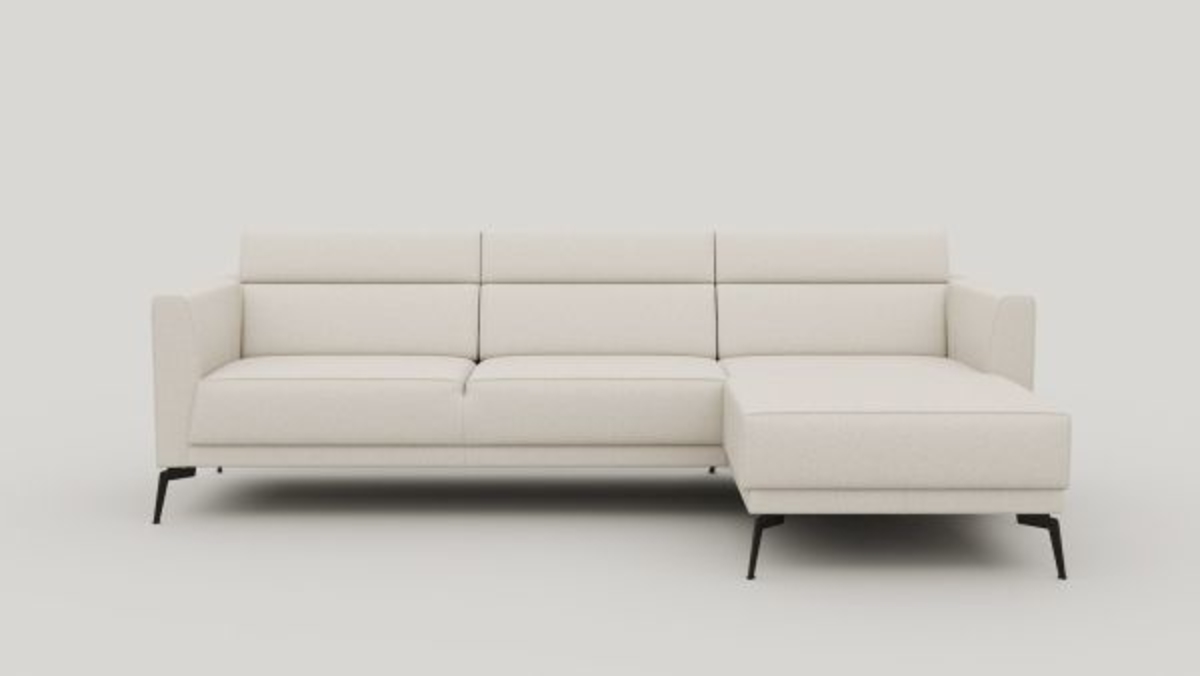 XOOON Fiskardo, Ecksofa rechts - Stoff Vada - Beige - 1