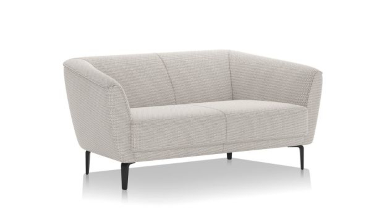 XOOON Brooks, 2-Sitzer - Schwarz/ Anthrazit, Blau, Braun, Grau, Gruen, Orange, Pink, Rot, Taupe, Weiss, Gelb - 2