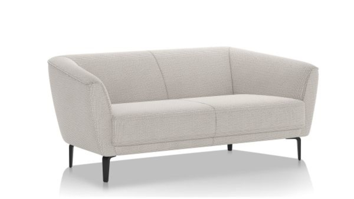 XOOON Brooks, 2.5-Sitzer - Schwarz/ Anthrazit, Blau, Braun, Grau, Gruen, Orange, Pink, Rot, Taupe, Weiss, Gelb - 2