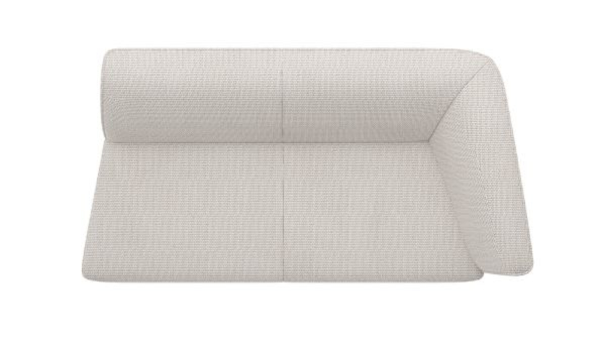 XOOON Brooks, 2.5-Sitzer Armlehne rechts - Schwarz/ Anthrazit, Blau, Braun, Grau, Gruen, Orange, Pink, Rot, Taupe, Weiss, Gelb - 2