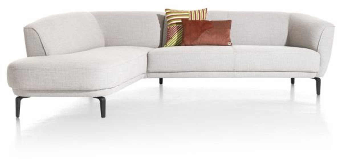 XOOON Brooks, 2.5-Sitzer Armlehne rechts - Schwarz/ Anthrazit, Blau, Braun, Grau, Gruen, Orange, Pink, Rot, Taupe, Weiss, Gelb - 3