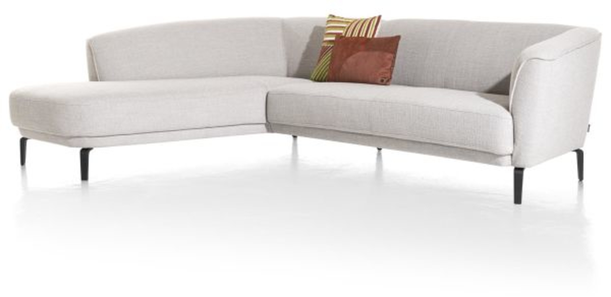 XOOON Brooks, 2.5-Sitzer Armlehne rechts - Schwarz/ Anthrazit, Blau, Braun, Grau, Gruen, Orange, Pink, Rot, Taupe, Weiss, Gelb - 4