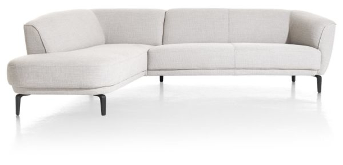 XOOON Brooks, 2.5-Sitzer Armlehne rechts - Schwarz/ Anthrazit, Blau, Braun, Grau, Gruen, Orange, Pink, Rot, Taupe, Weiss, Gelb - 5