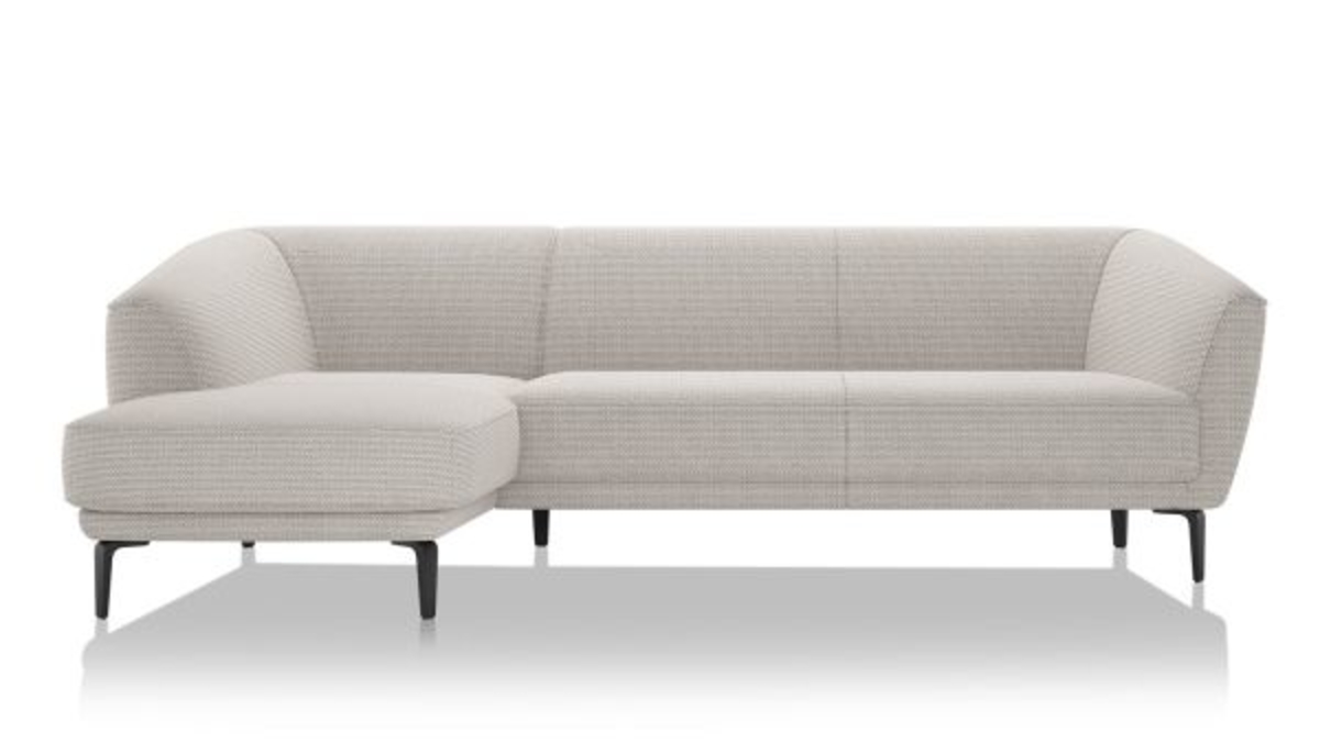 XOOON Brooks, 2.5-Sitzer Armlehne rechts - Schwarz/ Anthrazit, Blau, Braun, Grau, Gruen, Orange, Pink, Rot, Taupe, Weiss, Gelb - 7