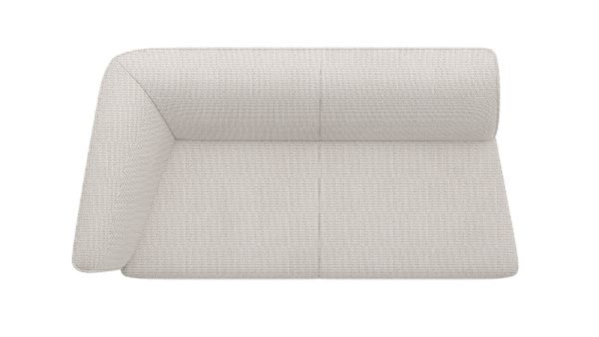 XOOON Brooks, 2.5-Sitzer Armlehne links - Schwarz/ Anthrazit, Blau, Braun, Grau, Gruen, Orange, Pink, Rot, Taupe, Weiss, Gelb - 2