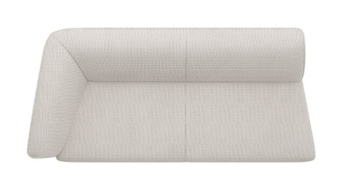 XOOON Brooks, 3-Sitzer Armlehne links - Schwarz/ Anthrazit, Blau, Braun, Grau, Gruen, Orange, Pink, Rot, Taupe, Weiss, Gelb - 2