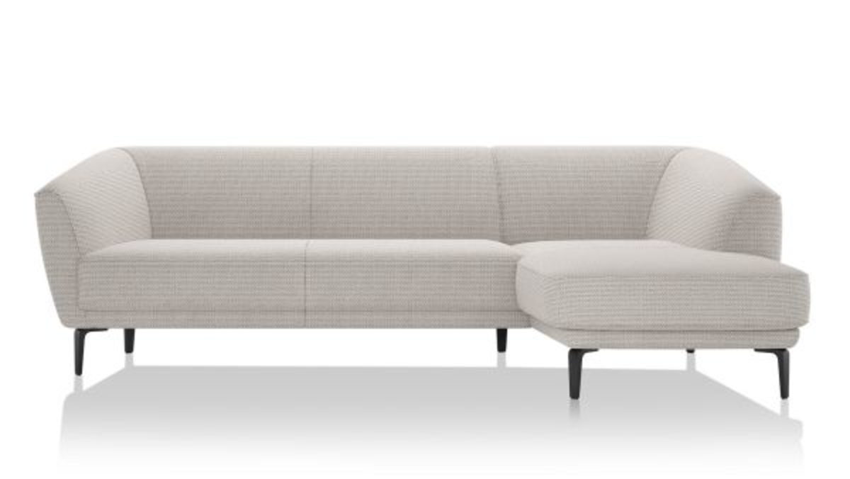 XOOON Brooks, Longchair rechts - Schwarz/ Anthrazit, Blau, Braun, Grau, Gruen, Orange, Pink, Rot, Taupe, Weiss, Gelb - 3