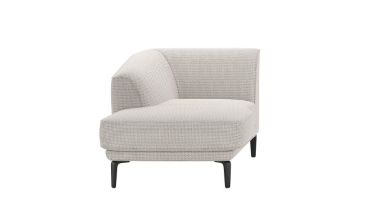 XOOON Brooks, Longchair links - Schwarz/ Anthrazit, Blau, Braun, Grau, Gruen, Orange, Pink, Rot, Taupe, Weiss, Gelb - 2