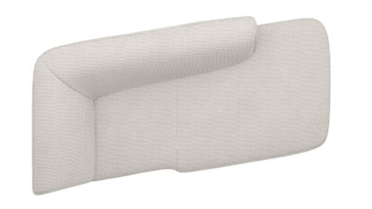 XOOON Brooks, Ottomane rechts - Schwarz/ Anthrazit, Blau, Braun, Grau, Gruen, Orange, Pink, Rot, Taupe, Weiss, Gelb - 1