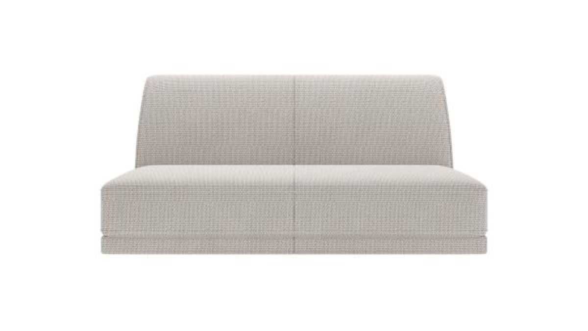 XOOON Brooks, 2-Sitzer ohne Armlehne - Schwarz/ Anthrazit, Blau, Braun, Grau, Gruen, Orange, Pink, Rot, Taupe, Weiss, Gelb - 1