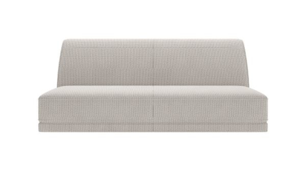 XOOON Brooks, 2.5-Sitzer ohne Armlehne - Schwarz/ Anthrazit, Blau, Braun, Grau, Gruen, Orange, Pink, Rot, Taupe, Weiss, Gelb - 1