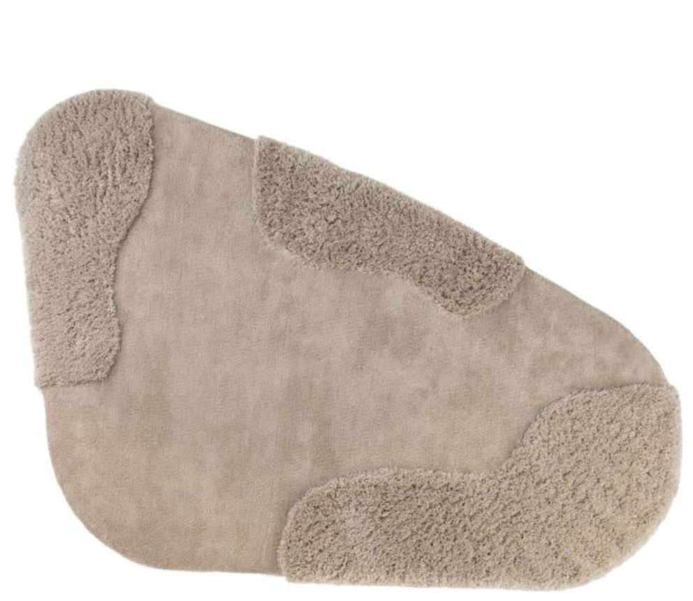 XOOON Brooks Teppich 190x290cm - Weiss, Taupe - 1