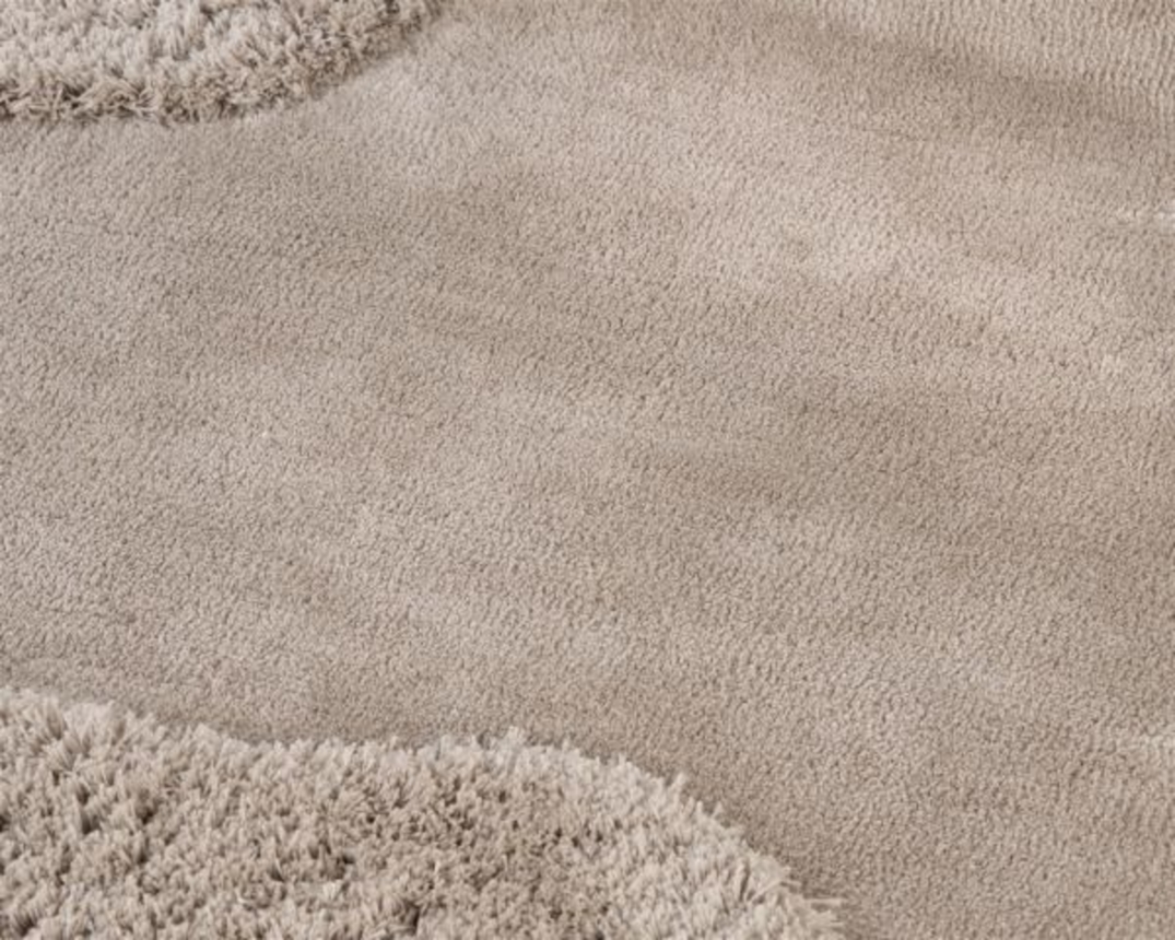 XOOON Brooks Teppich 190x290cm - Weiss, Taupe - 6