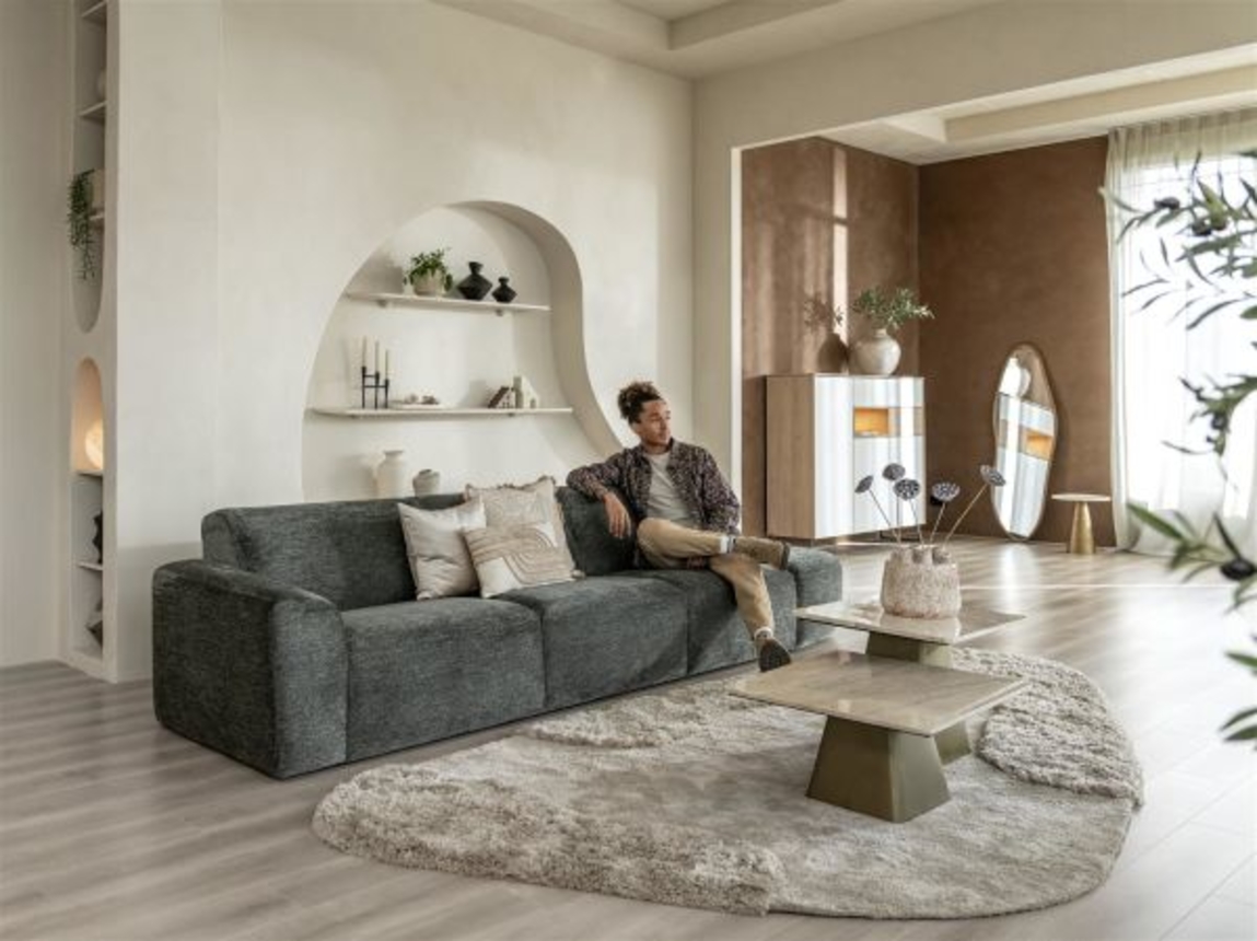 XOOON Lindfield, Highboard 160 cm - 3-Tueren + 2-Laden + 1-Nische (+ LED) -  - 11