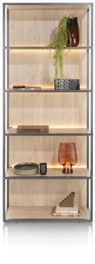 XOOON Lindfield, Buecherregal 80 cm. - 5-Nischen (+ LED) -  - 1