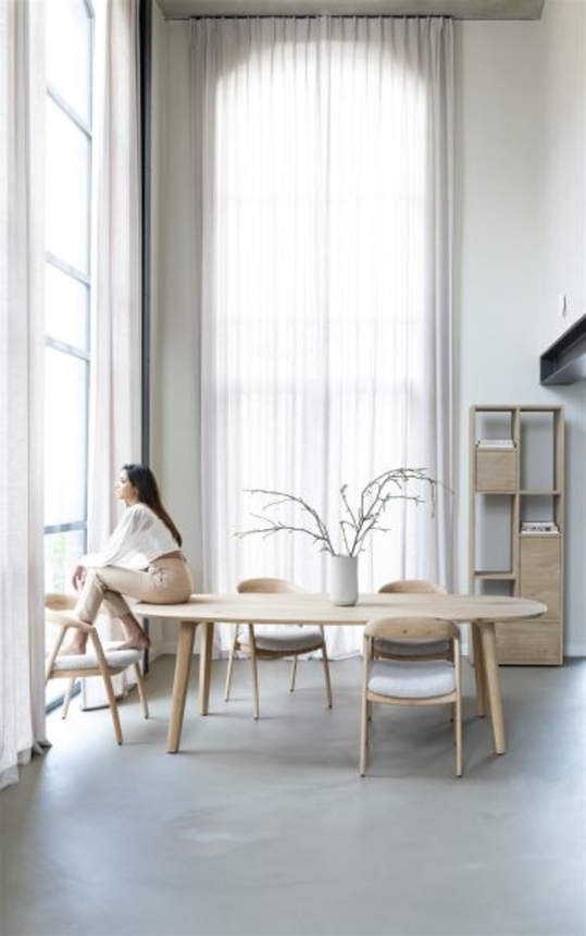 XOOON Odda, Tisch 200 x 110 cm - Oval - Holz Fuss -  - 5