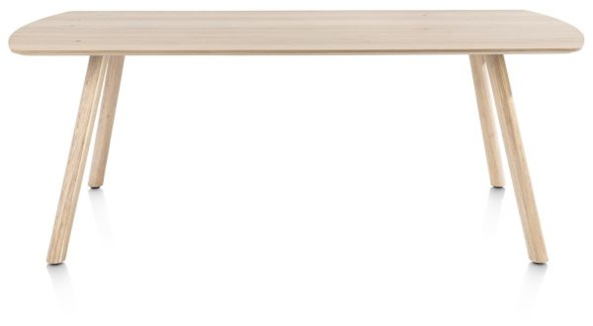 XOOON Niora, Tisch 210 x 100 cm - rechteckig - Holz Fuss -  - 1