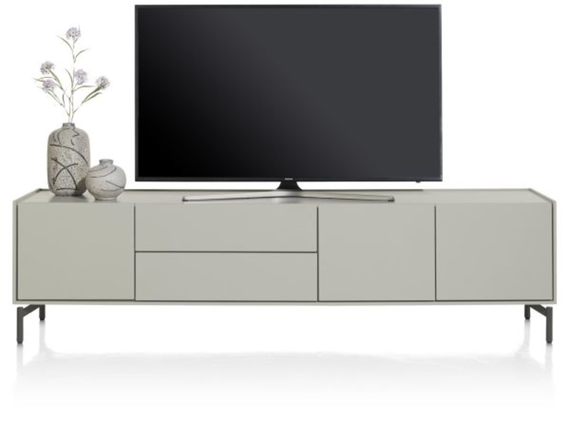 XOOON Noon, Lowboard 210 cm - 3-Tueren + 2-Laden - komplet silk grey -  - 1