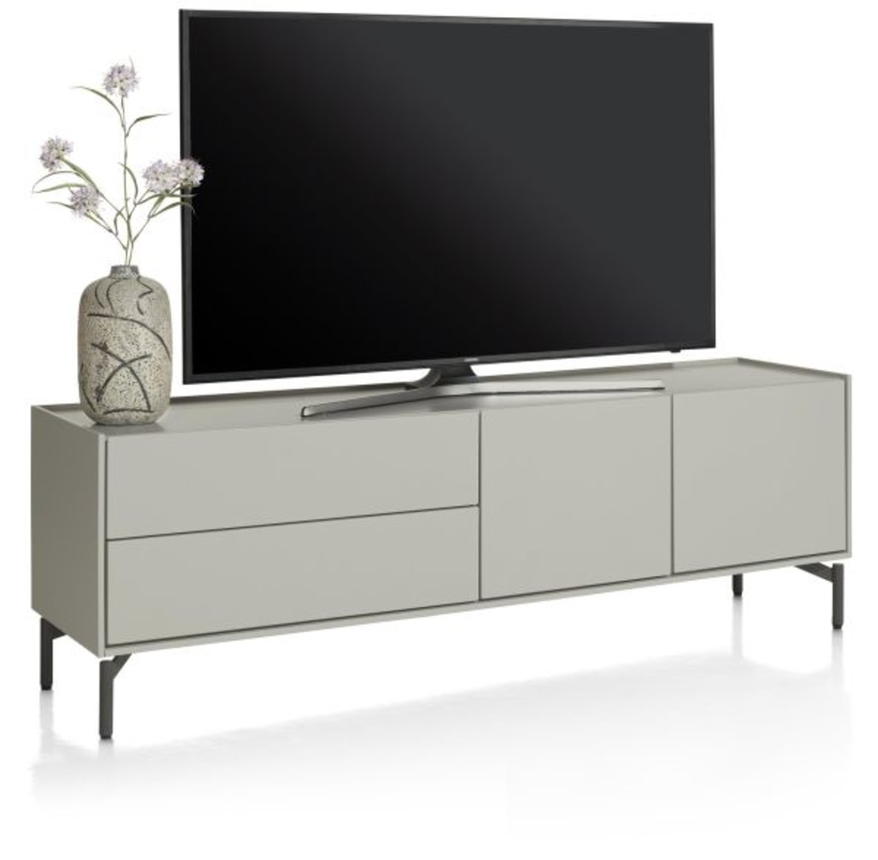 XOOON Noon, Lowboard 170 cm - 2-Tueren + 2-Laden - komplet silk grey -  - 3