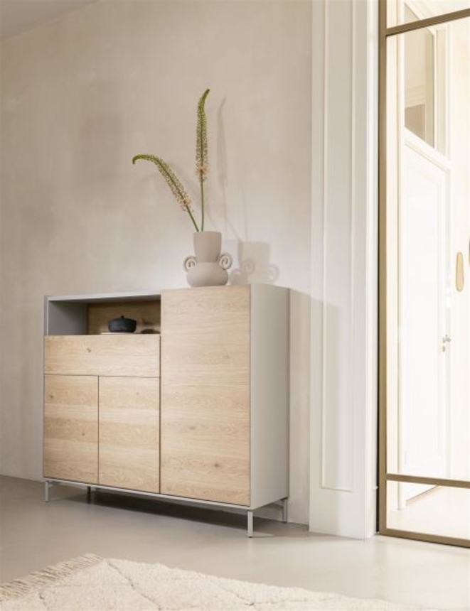 XOOON Niora, Highboard 148 cm - 3-Tueren + 1-Lade + 1-Nische -  - 11