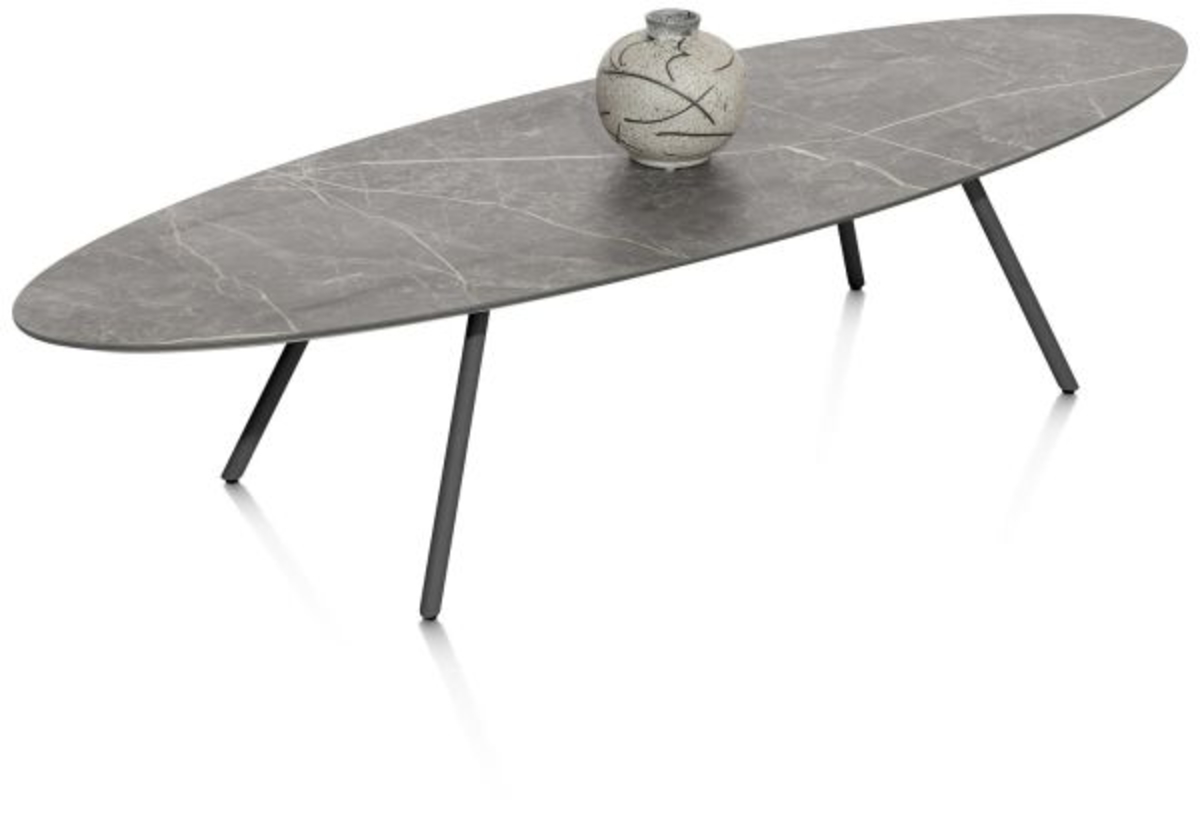 XOOON Niora, Couchtisch 150 x 50 cm - Primo Laminato Marble light grey -  - 3