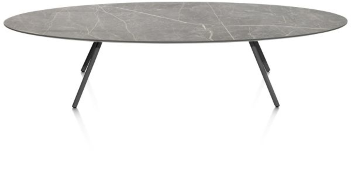 XOOON Niora, Couchtisch 150 x 50 cm - Primo Laminato Marble light grey -  - 4