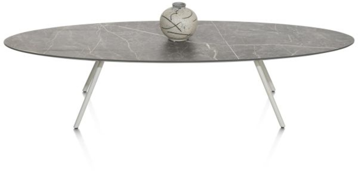 XOOON Niora, Couchtisch 150 x 50 cm - Primo Laminato Marble light grey -  - 2