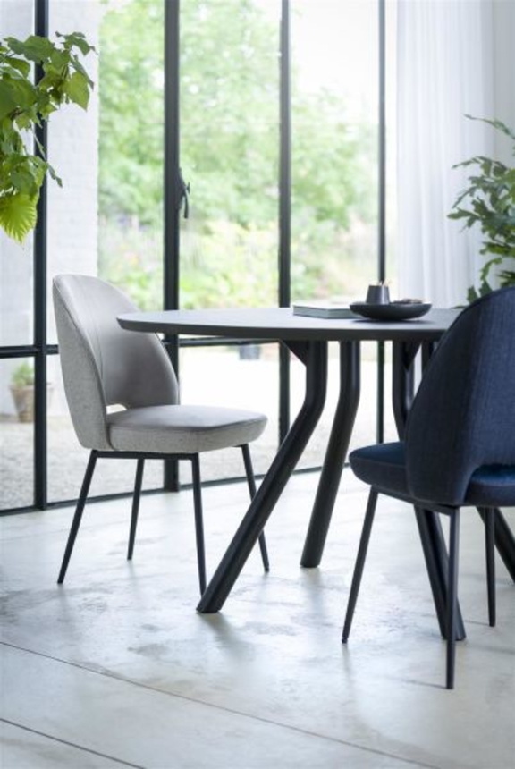 XOOON Arvada, Tisch 250 x 110 cm. - Ellipse - zentralem Fuß Nebbia - Beige, Braun - 9