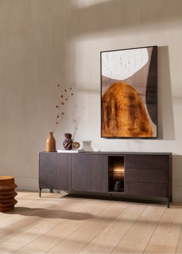 XOOON Trenton, Sideboard 240 cm. - 2 türen + 3 schubladen + 2 nischen -  - 4