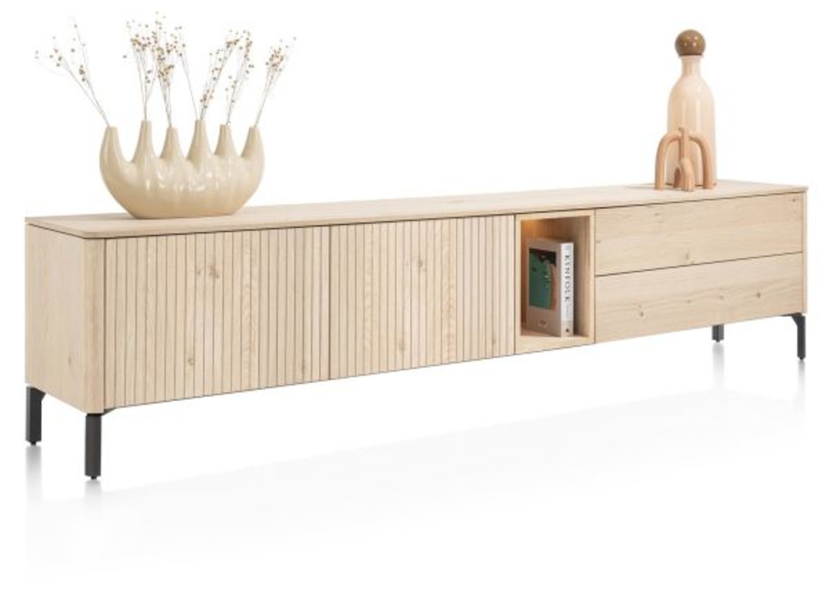 XOOON Trenton, Lowboard 240 cm - 2-Türen + 2-Laden + 1-Nische -  - 4