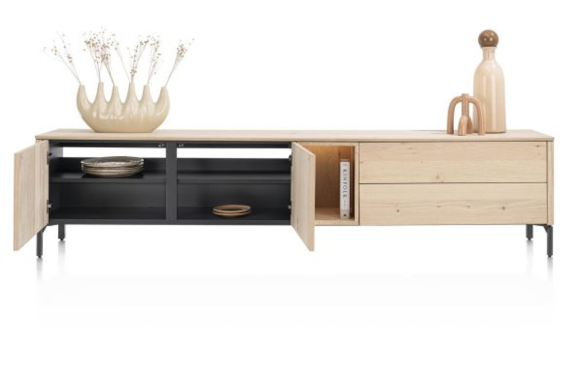 XOOON Trenton, Lowboard 240 cm - 2-Türen + 2-Laden + 1-Nische -  - 5