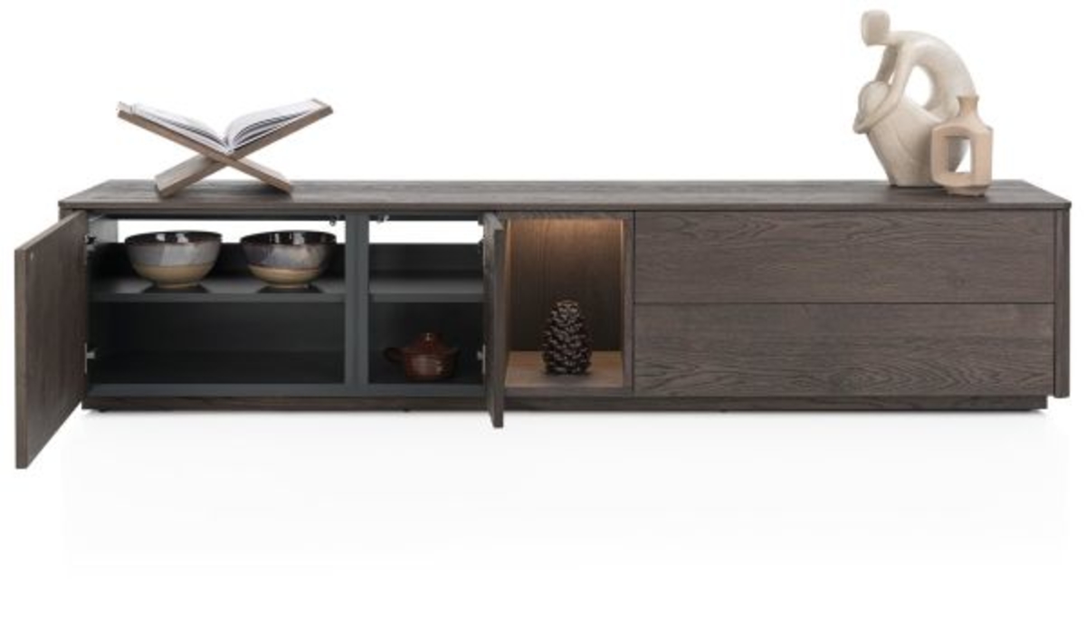 XOOON Trenton, Lowboard 210 cm - 2-Türen + 2-Laden + 1-Nische -  - 5