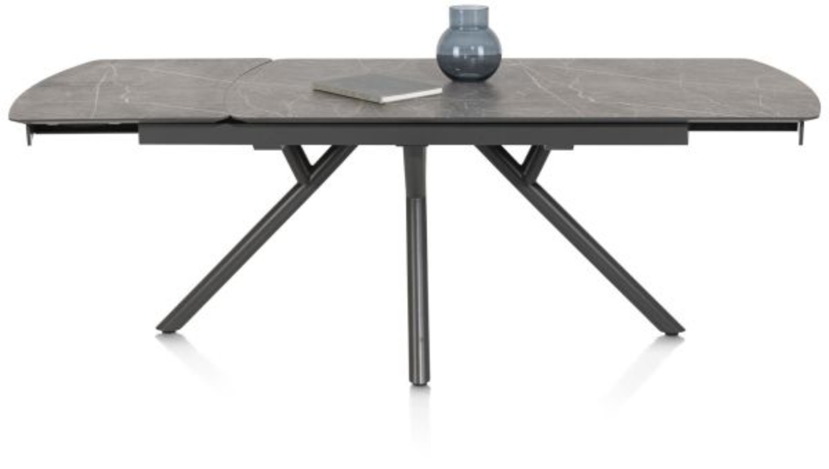 XOOON Novello, Ausziehtisch 200 (+ 78) x 100 cm - Primo Laminato marble - Grau - 1