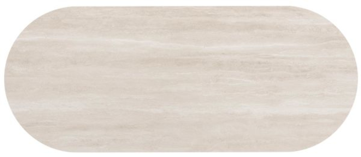 XOOON Brianto, Tisch 240 x 100 cm - Keramik Travertin Platte - Beige - 2