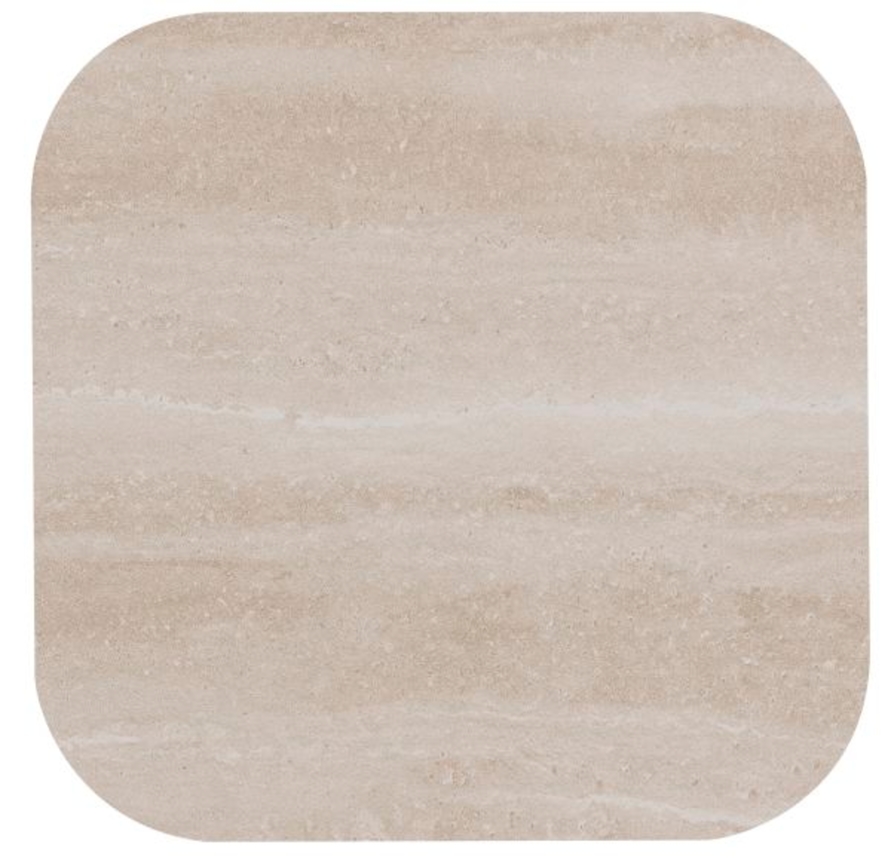 XOOON Brianto, Couchtisch 90 x 90 cm - Keramik Platte - Beige - 2