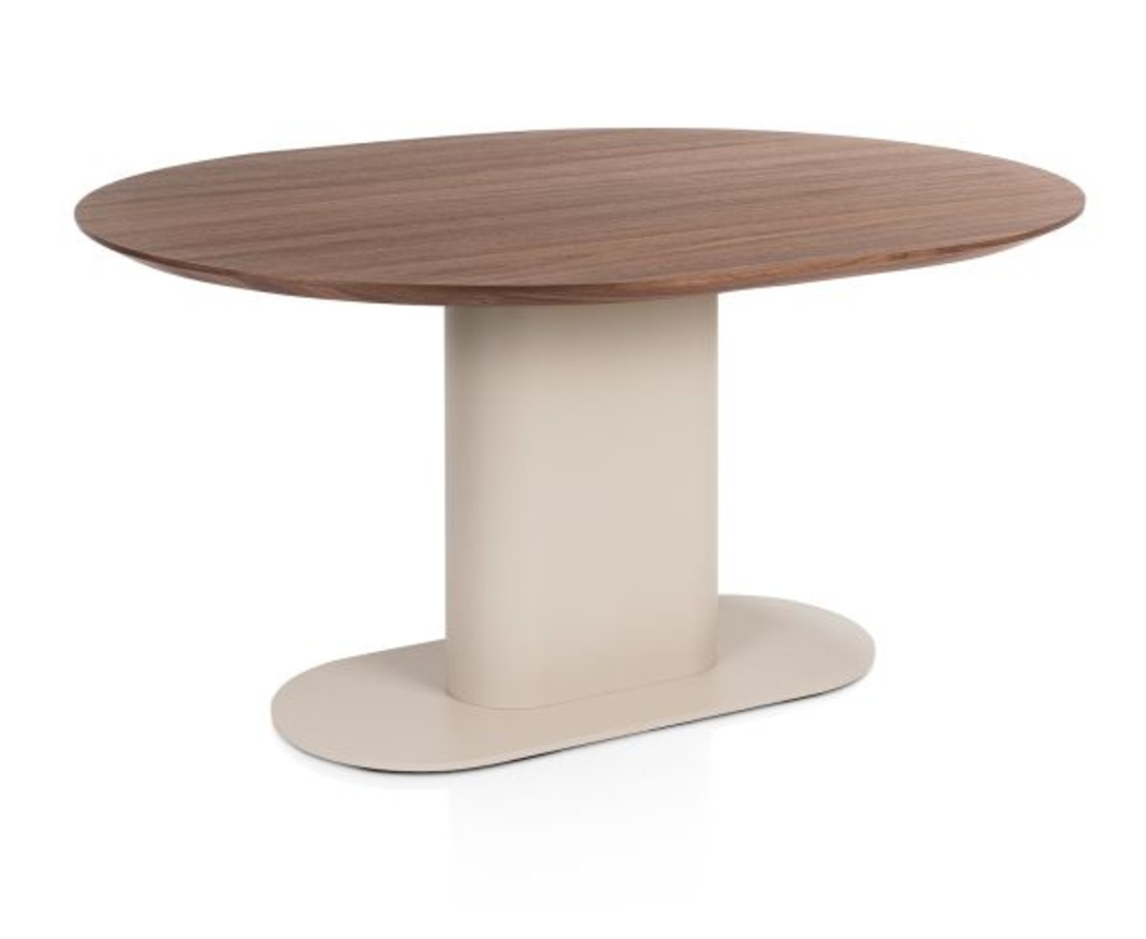 XOOON Brianza, Tisch 150 x 120 cm - Walnuß Furnier - Braun - 5